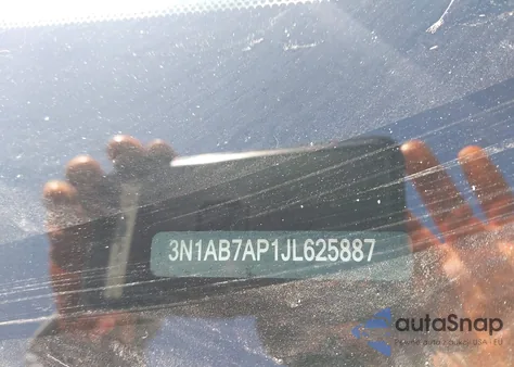 2018 Nissan Sentra Sv from USA, damaged, VIN 3N1AB7AP1JL625887